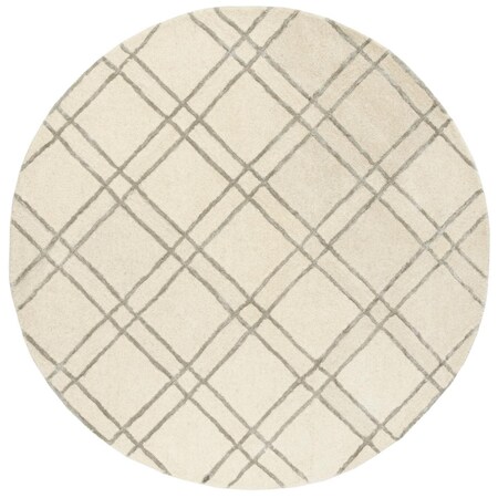 Safavieh 6 x 6 ft. Himalaya Hand Tufted Area RugIvory & Silver HIM901A-6R